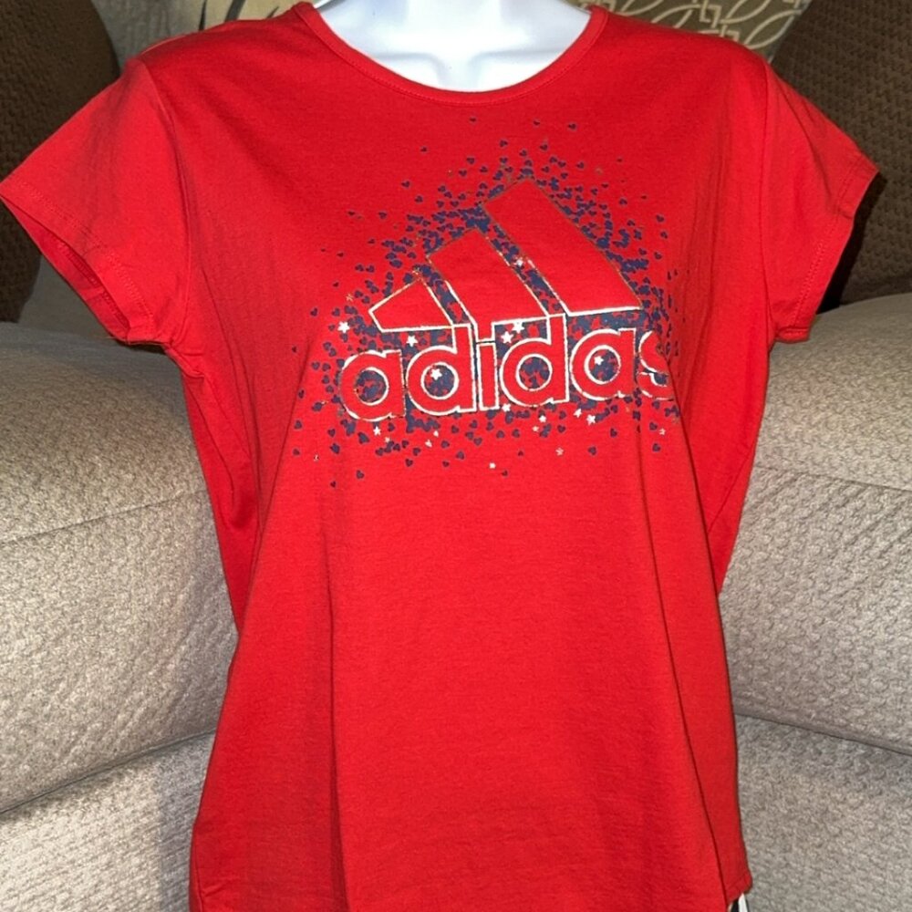 Adidas Girls XL Red T shirt